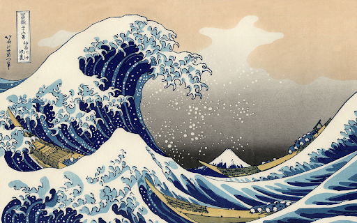 Hokusai's 'The Great Wave off Kanagawa' Theme screenshot 1