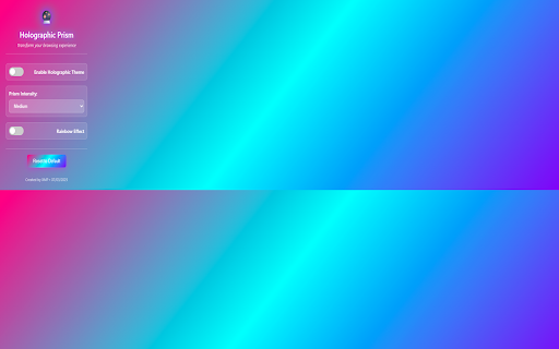 Holographic Prism Theme screenshot 1