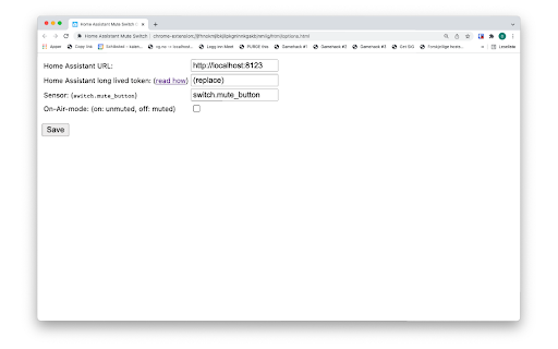 Home Assistant Mute Switch screenshot 1