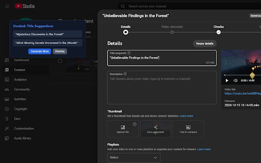 Hooked Title Assistant screenshot 1