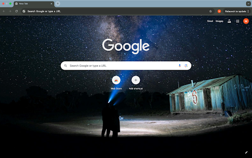 house and starry night sky screenshot 1