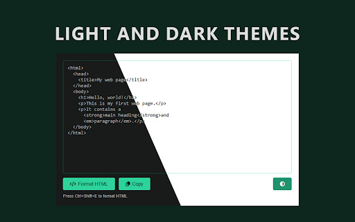 HTML Formatter screenshot 1