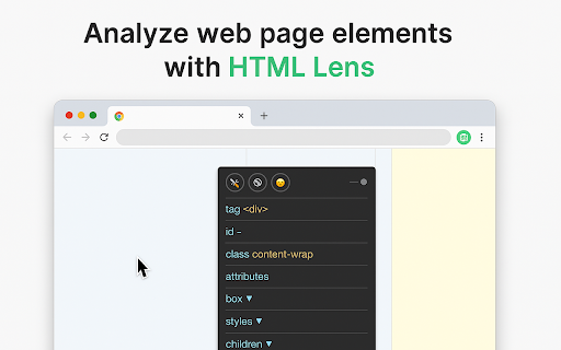 HTML Lens screenshot 1