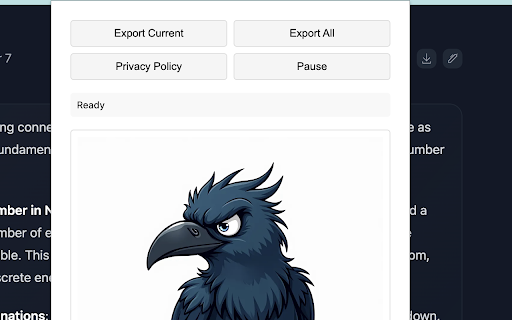 Huggingface Chat Export - Convert Huggingface to JSON/PDF screenshot 1