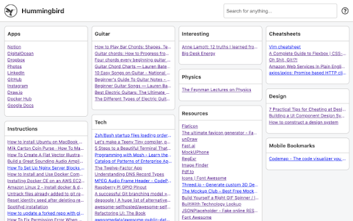 Hummingbird screenshot 1