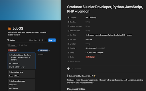HunterNotes-Job screenshot 1