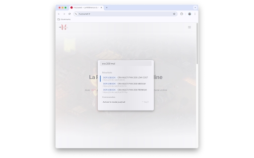 Huzounet Command Palette screenshot 1