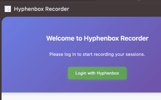 Hyphenbox Recorder screenshot 1