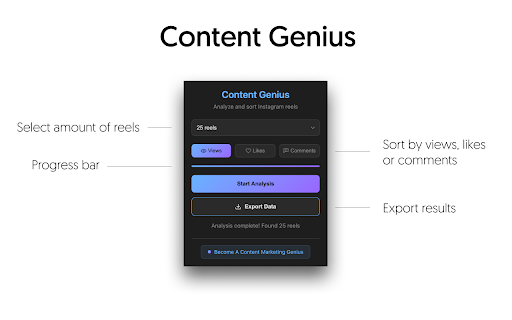 I.G. Content Genius screenshot 1