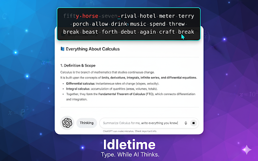 Idletime screenshot 1