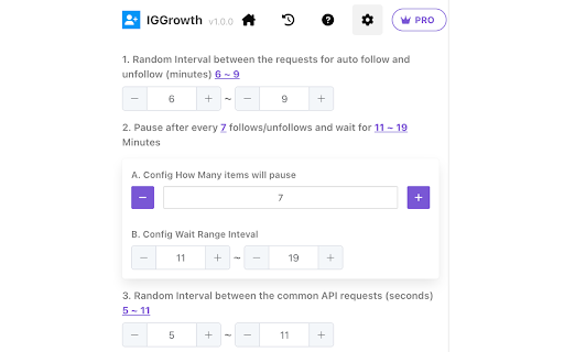 IG Growth - Best Organic Growth & Auto Follow Tool for IG screenshot 1