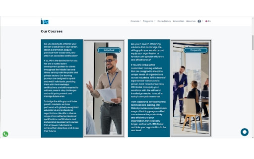 IIPD Global - Certifications and Trainings screenshot 1