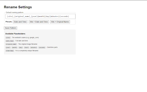 Image Download Name Manager screenshot 1