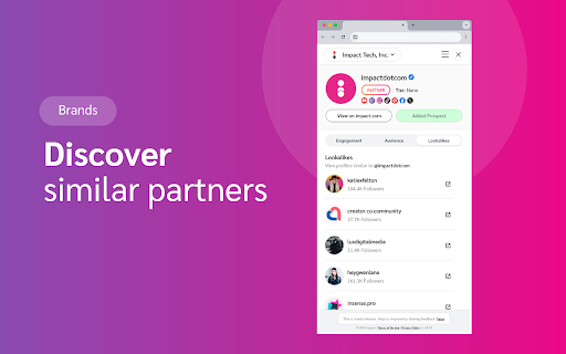 impact.com for Chrome screenshot 1