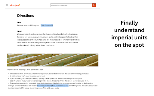 Imperial to Metric screenshot 1