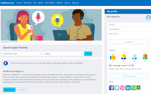 Improve your pronunciation score screenshot 1
