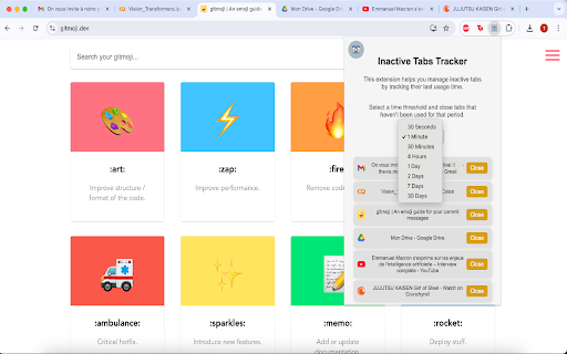 Inactive Tab Tracker screenshot 1
