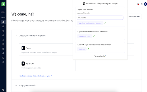 inai Webhooks & Reports Integrator screenshot 1
