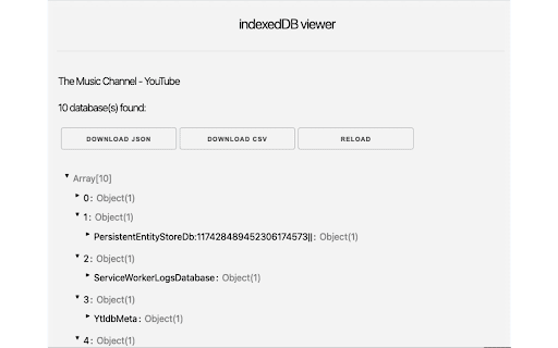 indexedDB viewer screenshot 1
