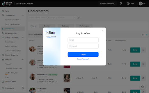Influx Direct Message screenshot 1