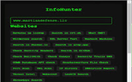 InfoHunter screenshot 1