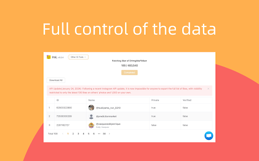 InsL - Instagram like picker & exporter screenshot 1