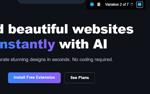 Inspo - Rapid frontend iteration with AI screenshot 1