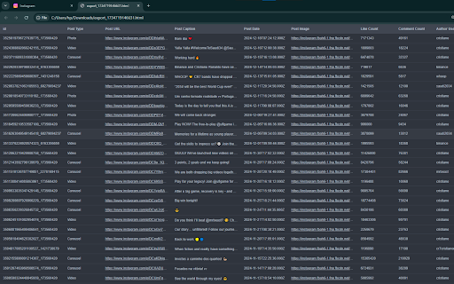 Instagram Scraper: Export Posts, Reels, Users & more screenshot 1
