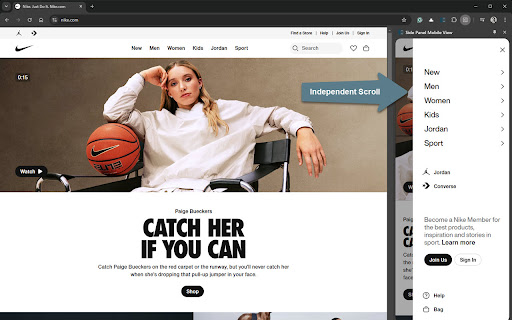 Instant Mobile Preview - Side Panel View screenshot 1