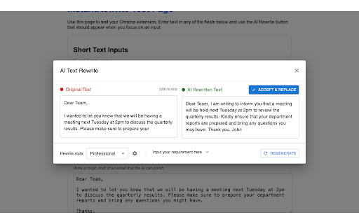 InstantRewrite screenshot 1