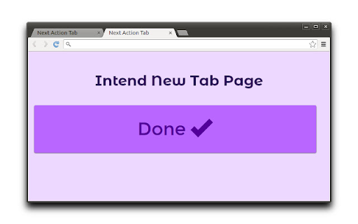 Intend New Tab Page screenshot 1