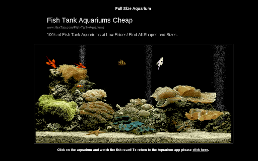 Interactive Fish Aquarium screenshot 1