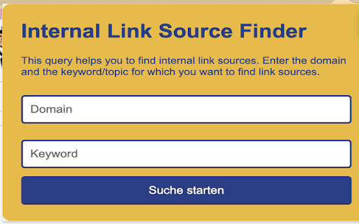 Internal Link Source Detector screenshot 1