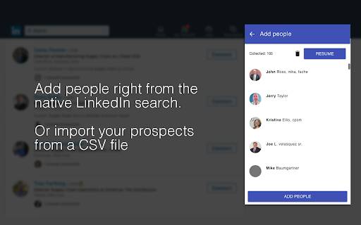 InTouch: LinkedIn auto connections & messages screenshot 1