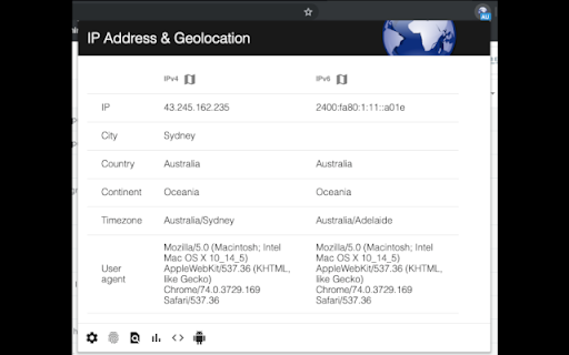 IP Address & Geolocation screenshot 1