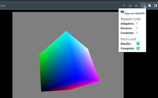 Is it WebGPU? screenshot 1