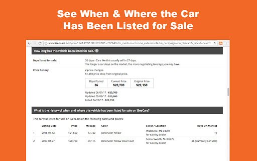 iSeeCars Instant VIN Report screenshot 1