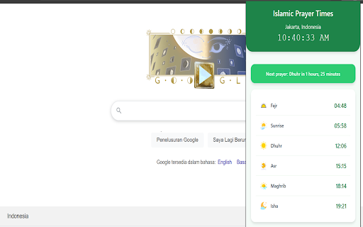 Islamic Prayer Times screenshot 1