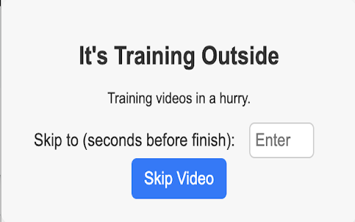It's Training Outside screenshot 1