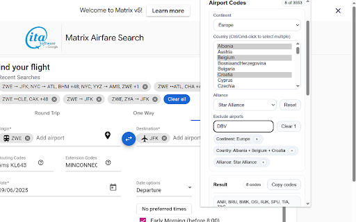 ITA Matrix Boost screenshot 1