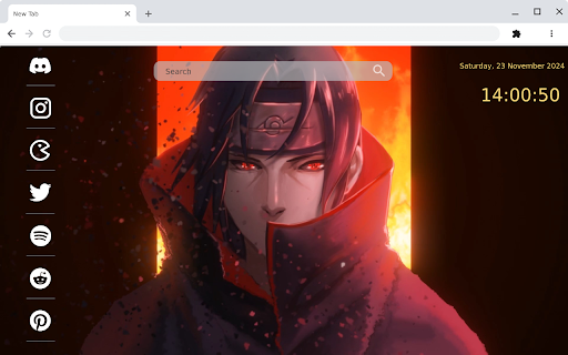 Itachi Uchiha Sharingan Live Wallpaper Naruto screenshot 1