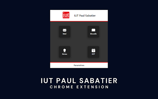 IUT Paul Sabatier Chrome Extension screenshot 1