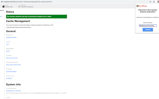 Izyware Browser Extension screenshot 1