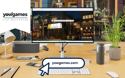 Japanese Fujiwara Tofu Store Rainy Day Live Wallpaper screenshot 1