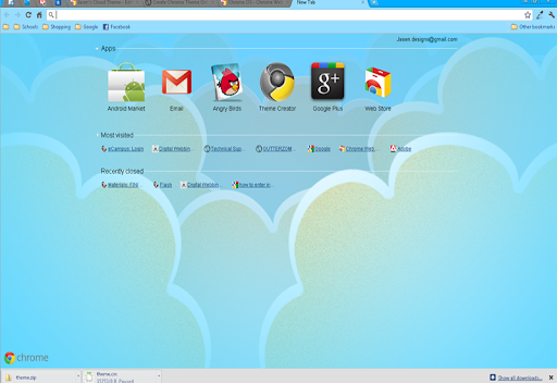 Jasen's Cloud Theme screenshot 1