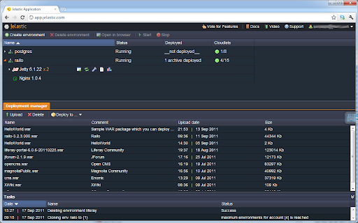 Java Cloud Hosting screenshot 1