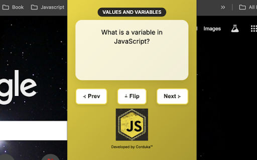 JavaScript Flashcards screenshot 1