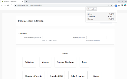 Jeedom Extension screenshot 1