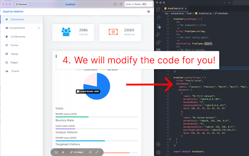Jinno: code any React component with AI screenshot 1