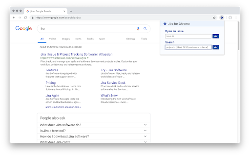 Jira Quick Launcher screenshot 1
